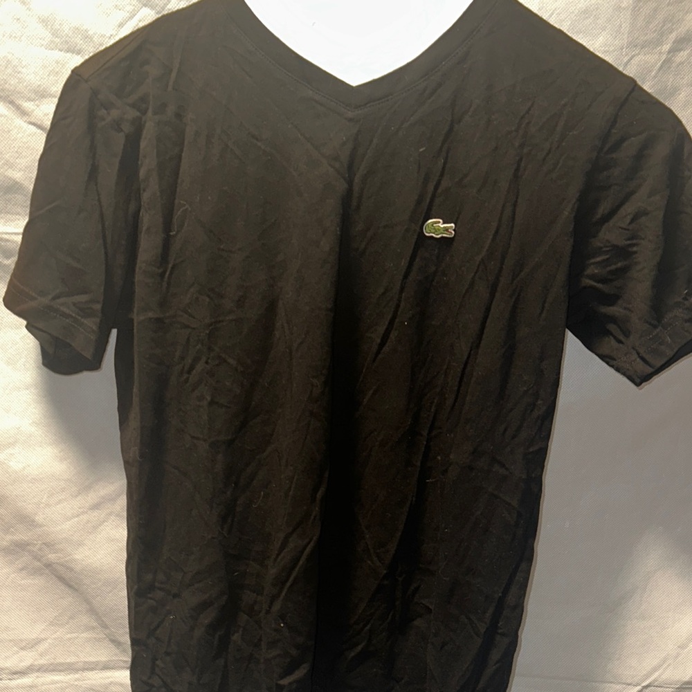 Lacoste Kids Black Short Sleeve Tee